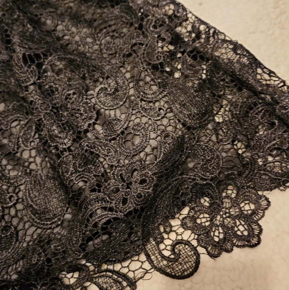 ASTR Little Black Lace Dress Sz Medium - Picture 3 of 7